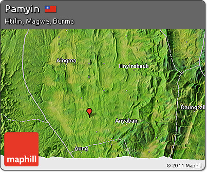 Satellite 3D Map of Pamyin