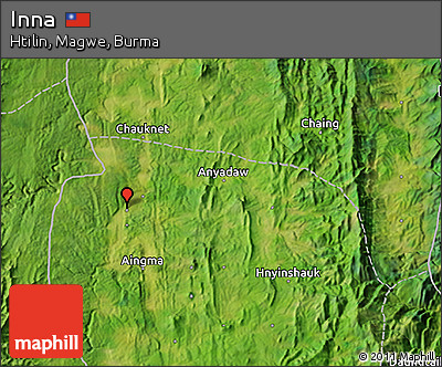 Satellite 3D Map of Inna