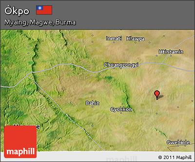 Satellite 3D Map of Ôkpo
