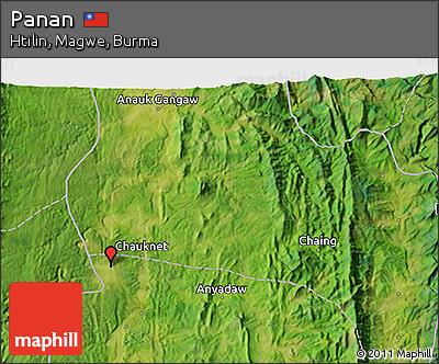 Satellite 3D Map of Panan
