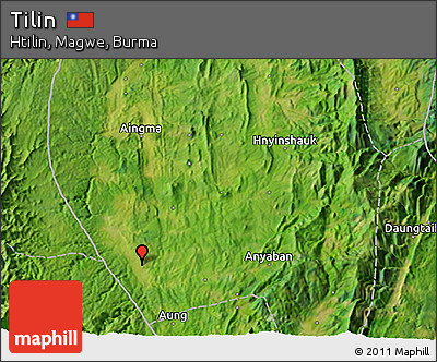 Satellite 3D Map of Tilin
