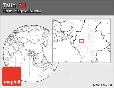 Blank Location Map of Talin