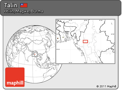 Blank Location Map of Talin
