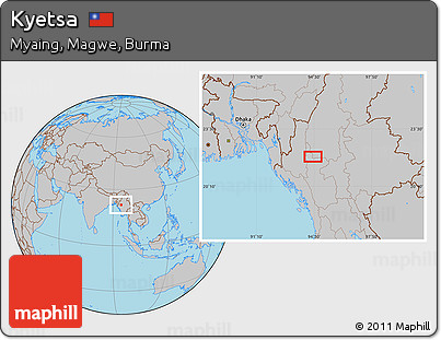 Gray Location Map of Kyetsa