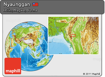 Physical Location Map of Nyaunggan