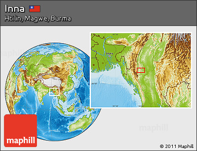 Physical Location Map of Inna