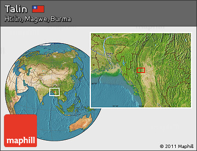 Satellite Location Map of Talin