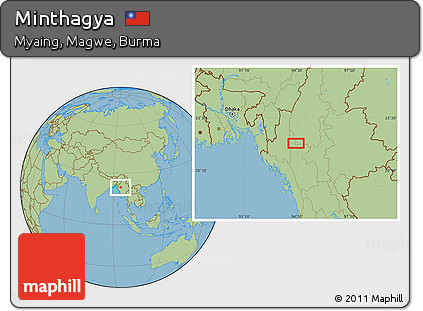 Savanna Style Location Map of Minthagya
