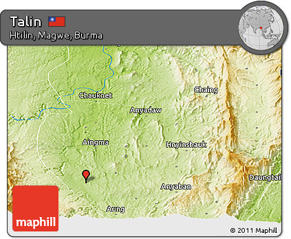 Physical Panoramic Map of Talin