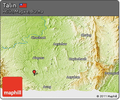 Physical Panoramic Map of Talin