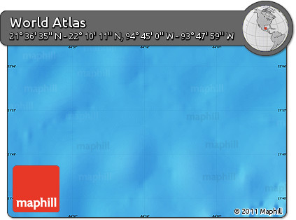 Physical Map of the Area around 21° 53' 23" N, 94° 16' 30" W