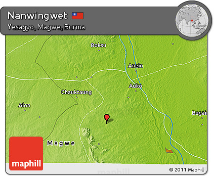 Physical 3D Map of Nanwingwet