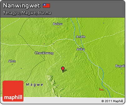 Physical 3D Map of Nanwingwet