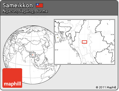 Blank Location Map of Sameikkon