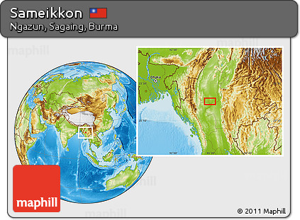 Physical Location Map of Sameikkon