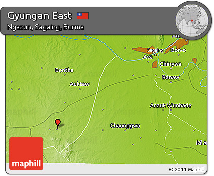 Physical 3D Map of Gyungan East
