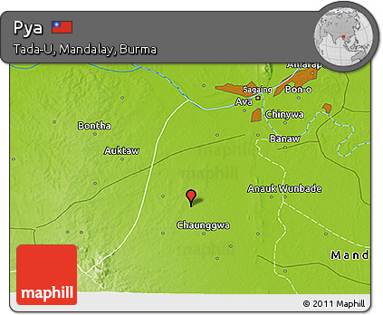 Physical 3D Map of Pya