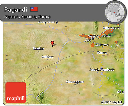 Satellite 3D Map of Pagandi