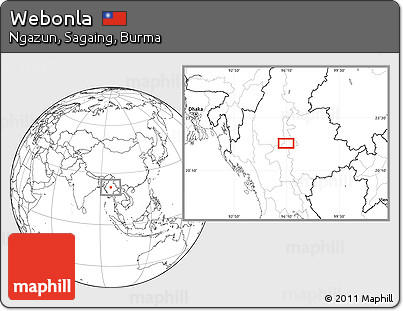 Blank Location Map of Webonla