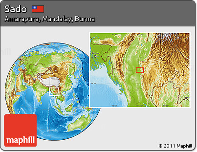 Physical Location Map of Sado