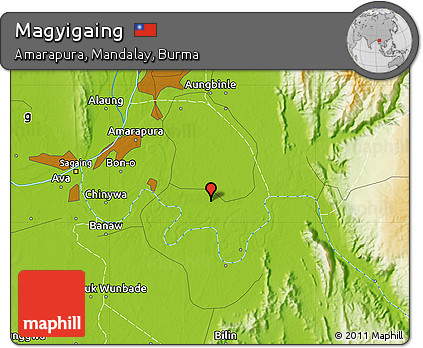 Physical Map of Magyigaing