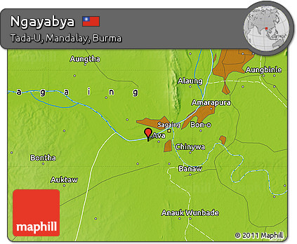 Physical Map of Ngayabya