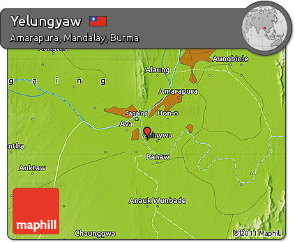 Physical Map of Yelungyaw