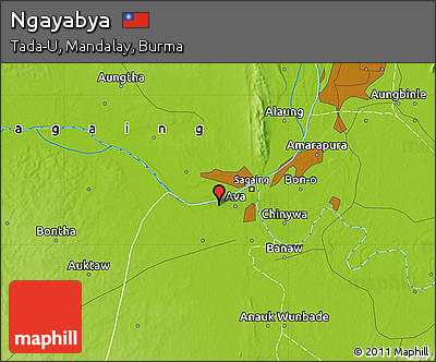 Physical Map of Ngayabya