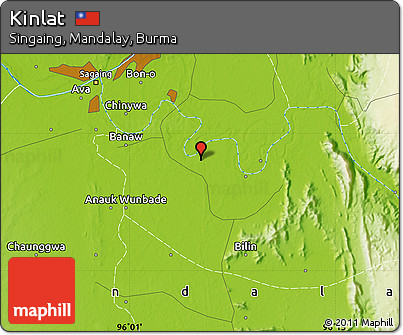 Physical Map of Kinlat