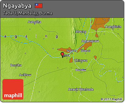 Physical Map of Ngayabya