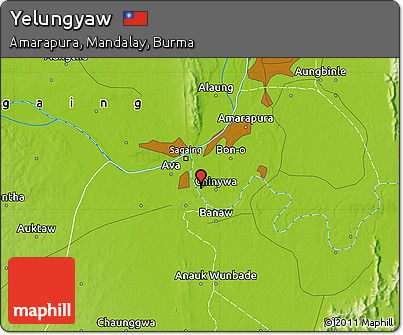Physical Map of Yelungyaw