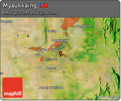 Satellite Map of Myaukkaing