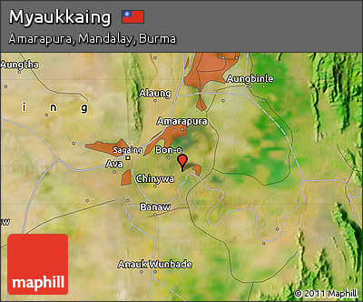 Satellite Map of Myaukkaing
