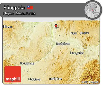 Physical 3D Map of Pāngpala