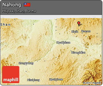 Physical 3D Map of Nahöng