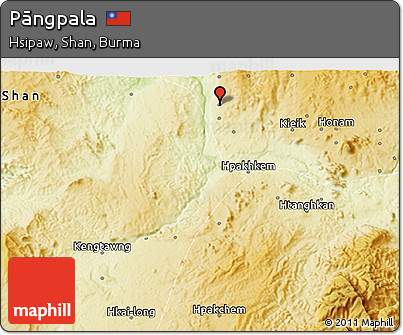 Physical 3D Map of Pāngpala