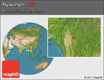 Satellite Location Map of Nyaungni