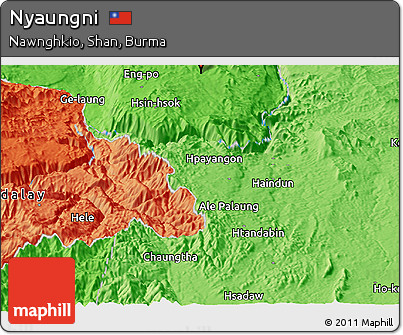 Political Panoramic Map of Nyaungni