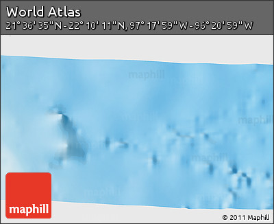 Physical 3D Map of the Area around 21° 53' 23" N, 96° 49' 29" W