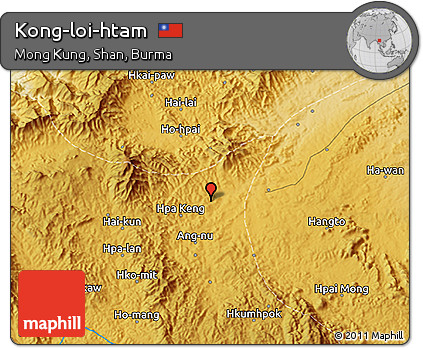Physical 3D Map of Kong-loi-htam