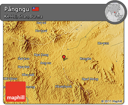 Physical 3D Map of Pāngngu
