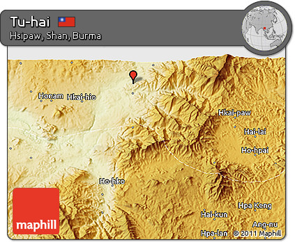 Physical 3D Map of Tu-hai