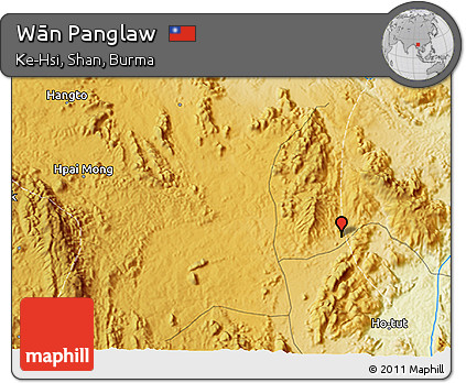 Physical 3D Map of Wān Panglaw