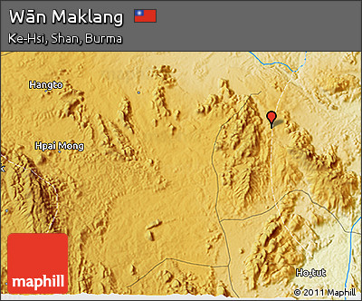 Physical 3D Map of Wān Maklang