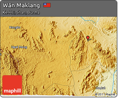 Physical 3D Map of Wān Maklang