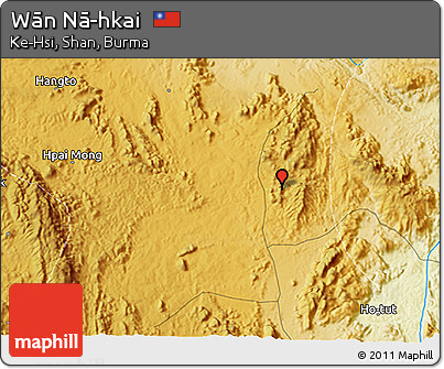 Physical 3D Map of Wān Nā-hkai