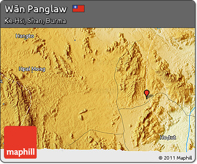 Physical 3D Map of Wān Panglaw