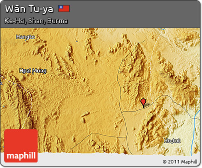 Physical 3D Map of Wān Tu-ya