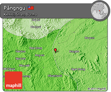 Political 3D Map of Pāngngu