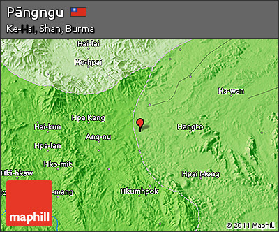 Political 3D Map of Pāngngu